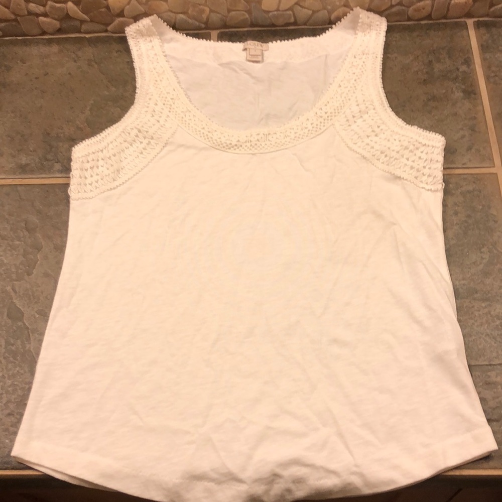 J Crew crochet lace tank